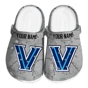 customized villanova wildcats cracked texture clog best selling