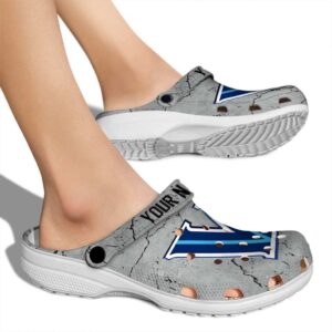 customized villanova wildcats cracked texture clog fashion forward