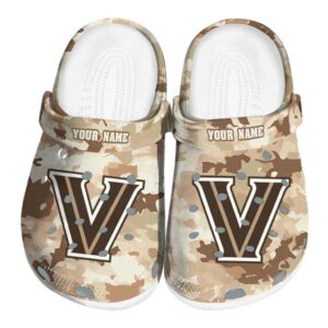 customized villanova wildcats desert camo clog best selling