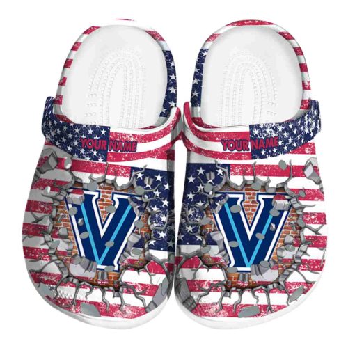 customized villanova wildcats freedom splinter clog best selling