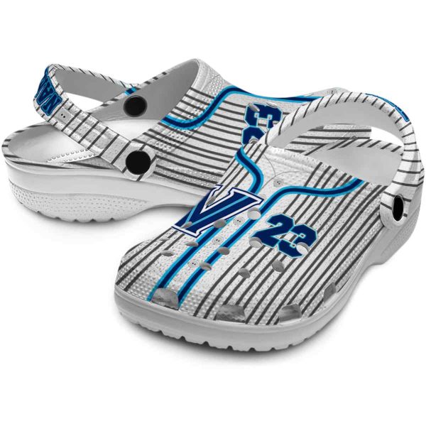 customized villanova wildcats pinstripe pattern clog high quality