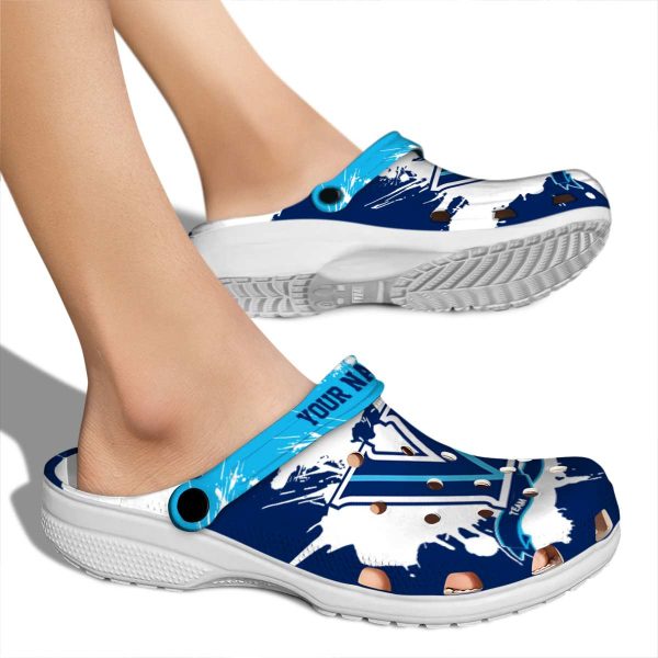 customized villanova wildcats splatter pattern clog fashion forward