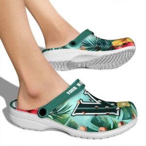 customized villanova wildcats tropical vibes clog fashion forward
