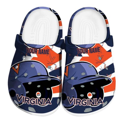 customized virginia cavaliers baseball helmet clog best selling