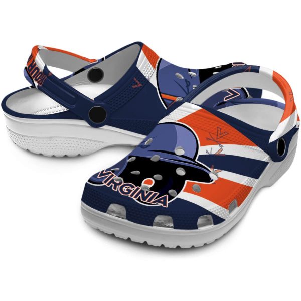 customized virginia cavaliers baseball helmet clog high quality
