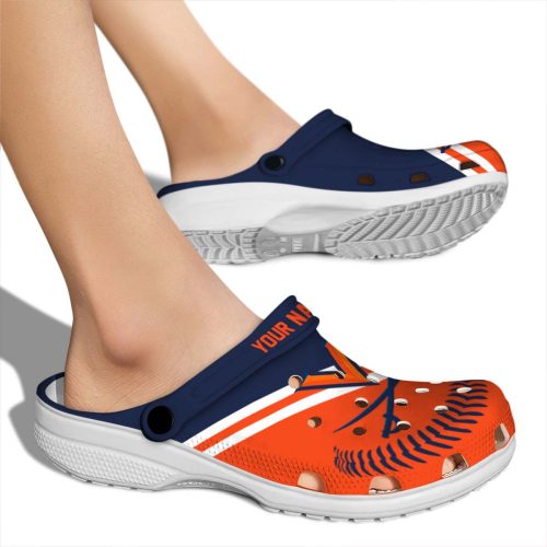 customized virginia cavaliers baseball motif clog fashion forward