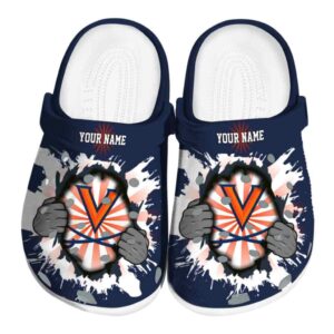 customized virginia cavaliers gripping hand clog best selling