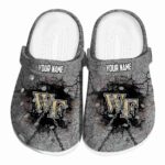 customized wake forest demon deacons cracked ground texture clog best selling
