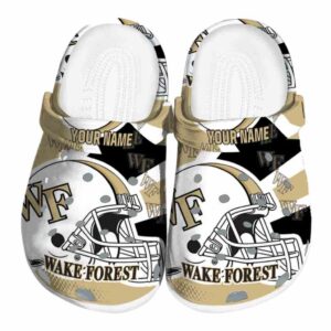 customized wake forest demon deacons football helmet clog best selling