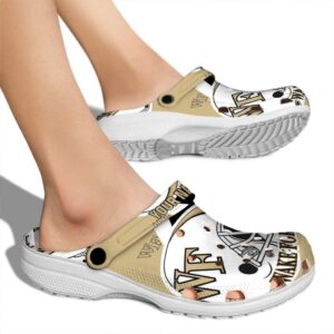 customized wake forest demon deacons football helmet clog fashion forward
