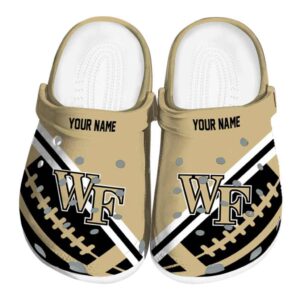 customized wake forest demon deacons football motif clog best selling