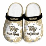 customized wake forest demon deacons splash art clog best selling