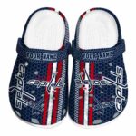 customized washington capitals contrasting stripes clog best selling