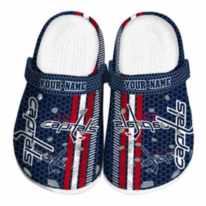 customized washington capitals contrasting stripes clog best selling