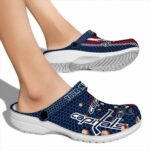 customized washington capitals contrasting stripes clog best selling