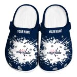 customized washington capitals splatter background clog best selling