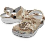 customized washington state cougars desert camo clog best selling