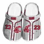 customized washington state cougars pinstripe pattern clog best selling