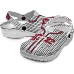 customized washington state cougars pinstripe pattern clog best selling
