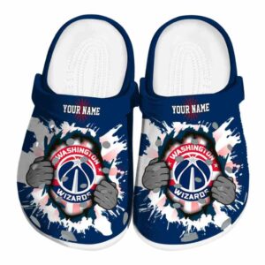 customized washington wizards gripping hand clog best selling