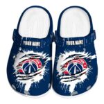 customized washington wizards splash motif background clog best selling
