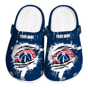 customized washington wizards splash motif background clog best selling