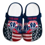 customized washington wizards star spangled side pattern clog best selling