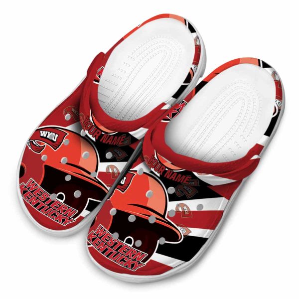 customized western kentucky hilltoppers baseball helmet clog latest model