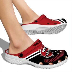 customized western kentucky hilltoppers baseball motif clog fashion forward