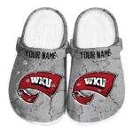 customized western kentucky hilltoppers cracked texture clog best selling
