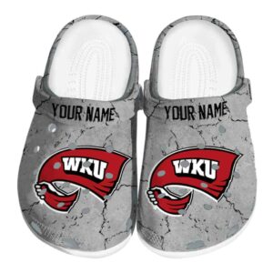 customized western kentucky hilltoppers cracked texture clog best selling