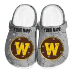 customized western michigan broncos cracked texture clog best selling