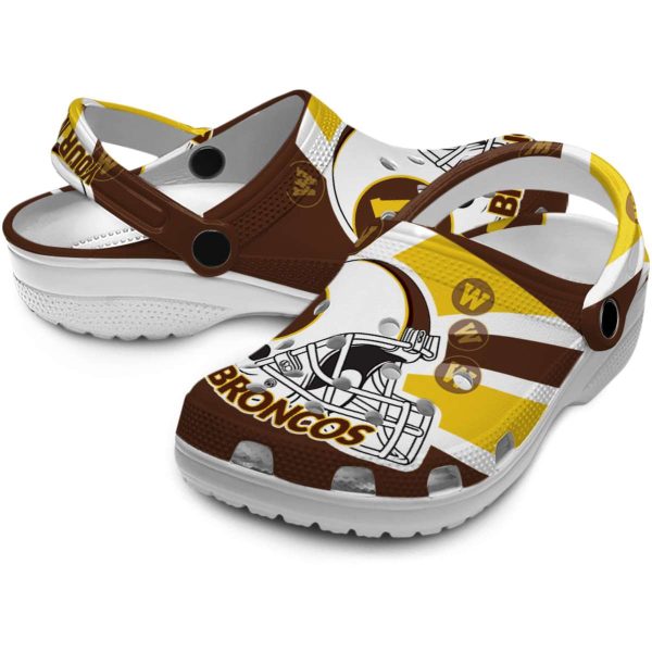 customized western michigan broncos football helmet clog high quality