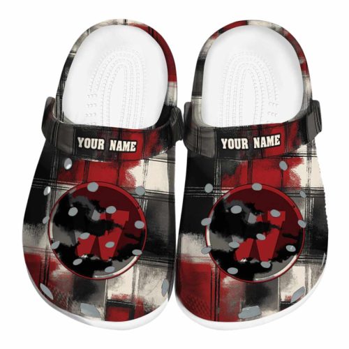 customized western michigan broncos plaid fusion clog best selling