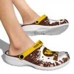customized western michigan broncos splash art clog best selling