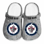 customized winnipeg jets cracked texture clog best selling
