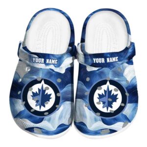 customized winnipeg jets ocean waves clog best selling