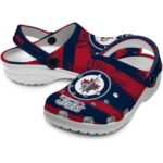 customized winnipeg jets paint splatter graphics clog best selling