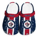 customized winnipeg jets vertical stripes clog best selling