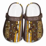 customized wyoming cowboys contrasting stripes clog best selling