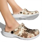 customized wyoming cowboys desert camo clog best selling