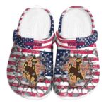 customized wyoming cowboys freedom splinter clog best selling