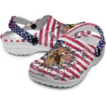 customized wyoming cowboys freedom splinter clog best selling