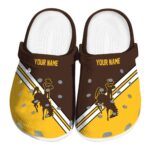 customized wyoming cowboys striped accents clog best selling