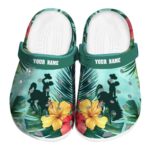 customized wyoming cowboys tropical vibes clog best selling