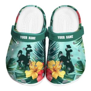 customized wyoming cowboys tropical vibes clog best selling