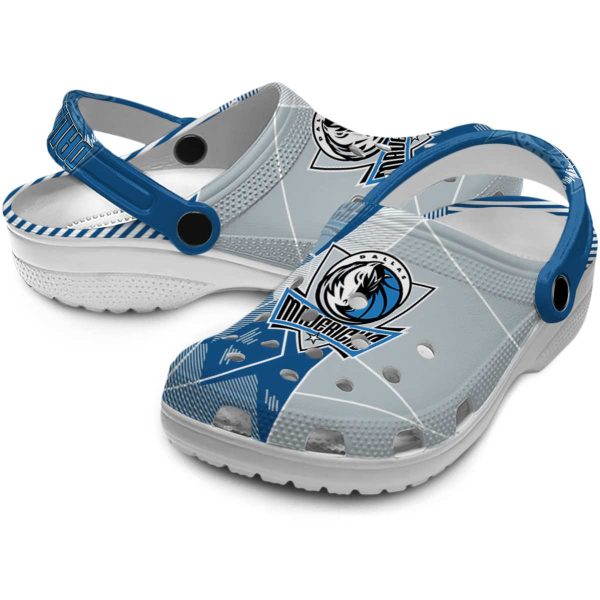 dallas mavericks geometric background clog high quality