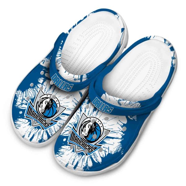 dallas mavericks splatter graphics clog latest model