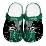 dallas stars geometric background clog best selling