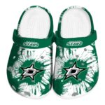 dallas stars splatter graphics clog best selling